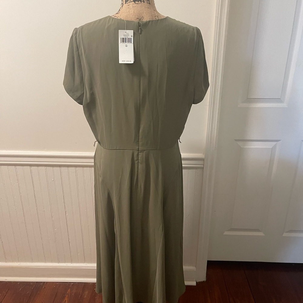 Lauren‎ Ralph Lauren NWT dress color olive size 12 - Picture 4 of 5